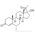 Pregn-4-eno-3,20-diona, 17-hidroxi-6-metil- (57186208,6a) - CAS 520-85-4